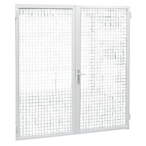 Protection rayonnage avec grille anti-chute - Porte grillagée