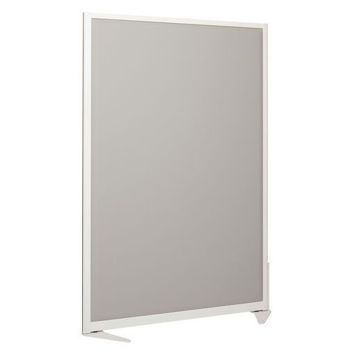Schallschutz-Trennwand 170 x 120 cm - Struktur weiß