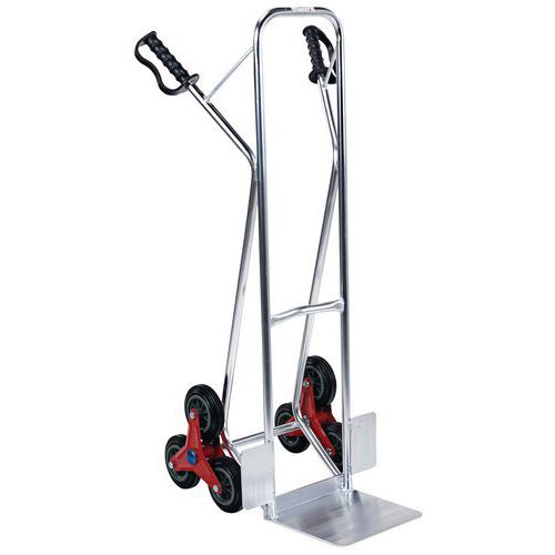 Treppen-Sackkarre aus Aluminium mit 3 Sternrädern, 150 kg - Manutan Expert