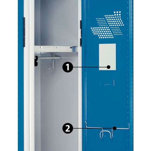 1 - miroir magnétique2 - porte-serviette 1 - miroir magnétique2 - porte-serviette