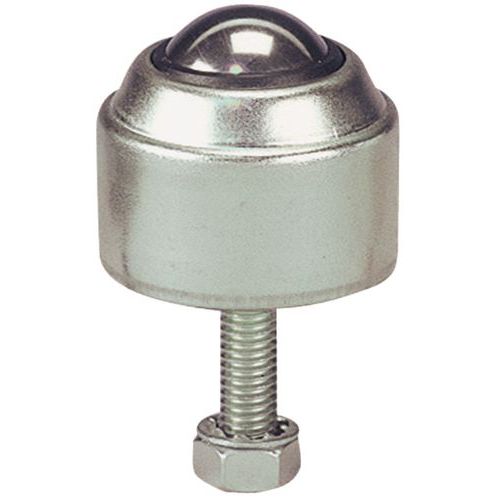 Bille de manutention acier - Fixation par tige filetée avec socle Bille de manutention acier - Fixation par tige filetée avec socle