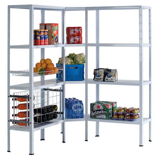 exemple de configuration : 1 élément départ + 1 élément d'angle + 1 élément suivant