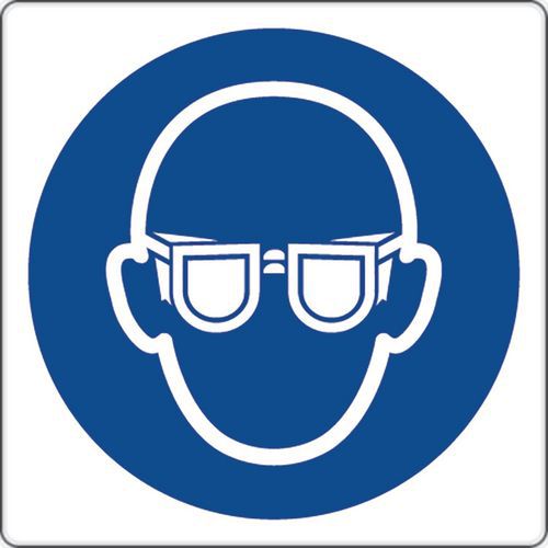 Gebotsschild - Augenschutz benutzen - Aluminium