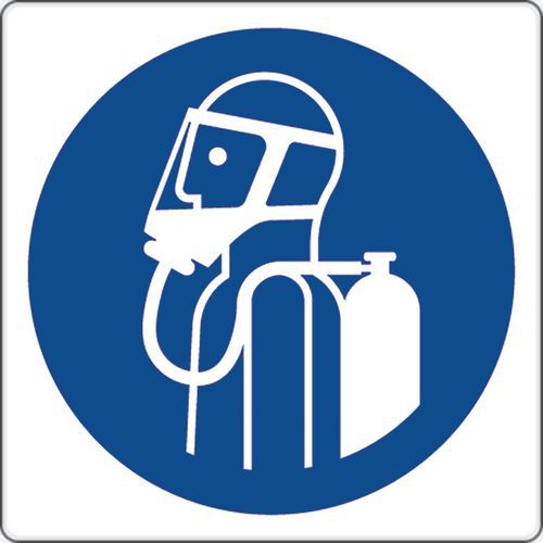 Gebotsschild - Atemschutzgerät tragen - Aluminium
