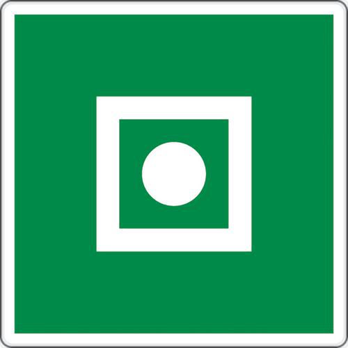 Fluchtwegschild - Allgemeiner Alarm an Bord - Aluminium