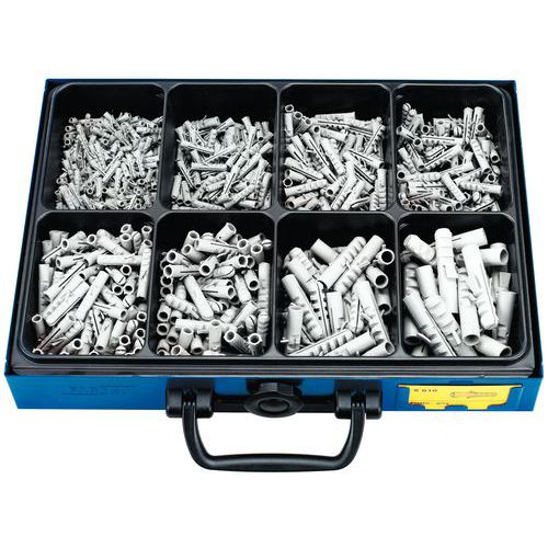 Coffret de chevilles nylon - 720 pièces Coffret de chevilles nylon - 720 pièces