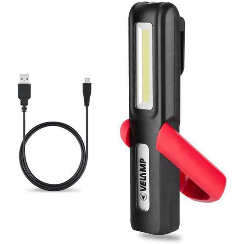 2-in-1-Arbeitsleuchte, wiederaufladbar, mit Magnet - Velamp