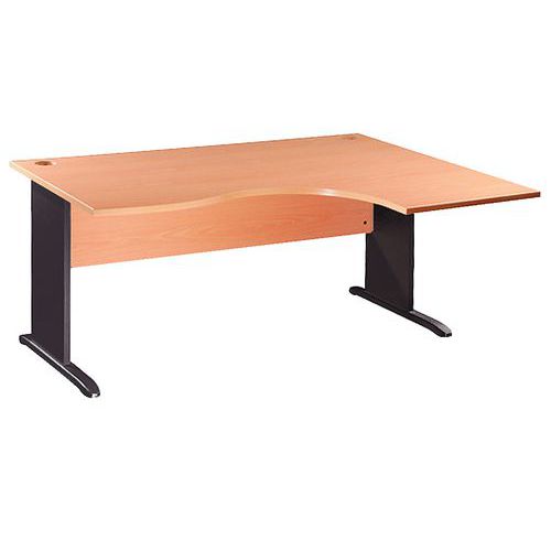 Kompakter Schreibtisch Office II - L-förmiges Untergestell - Manutan.ch