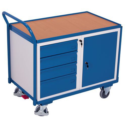 Holz-Plattenwagen - Schrankmodul - Schubladenblock - 250 kg Holz-Plattenwagen - Schrankmodul - Schubladenblock - 250 kg