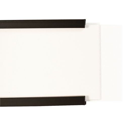 Porte-étiquette Magnétique Profilé En C - 1 Mètre, Largeur 10 Mm - Pour étagères Métalliques, Tableaux, Frigos - Ruban Aimanté Avec Papier Et Film Protecteur