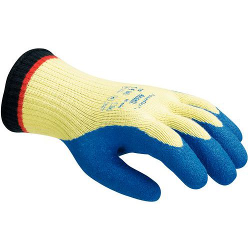 Ansell PowerFlex 80-600 Schnitt Schutz Handschuhe blau gelb 