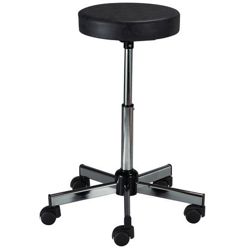 Tabouret de laboratoire - Avec roulettes 