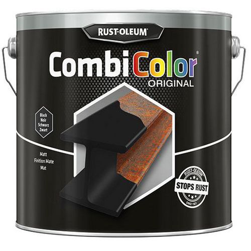 Peinture Antirouille CombiColor 2.5L Noir Mat - Rust-Oleum