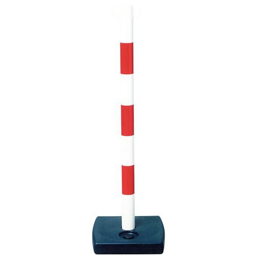 Pfosten mit Kette auf Sockel PVC Manutan.ch