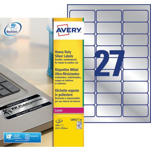 Brady WM-1-33-PK Etiketten-Set – 825 Stück, Fortlaufende Zahlen 1–33, Selbstklebend & Repositionierbar