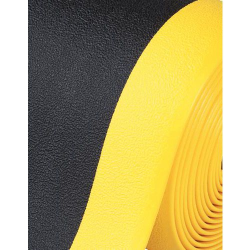 surface granuleuse, coloris noir/jaune