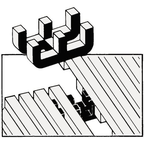 Verbindungsclips Seite-Seite