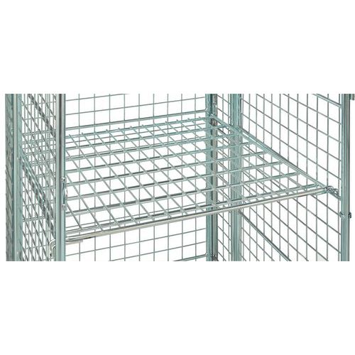 tablette fixe grillagée