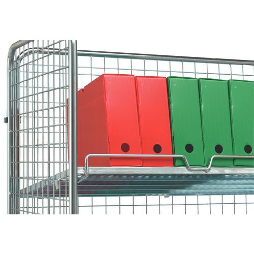 nach hinten geneigter Boden für sicheren Transport