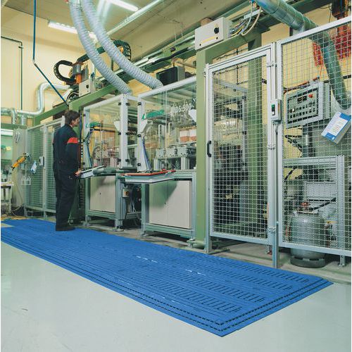 Für Arbeiten im Stehen: Maschinen, feste Einrichtungen, Verpackungstische, Theken etc.