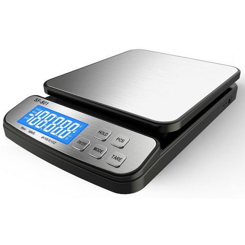 Brief-/Paketwaage PC 30 bis 30 kg, Einteilung 1 g ‑ LB Office