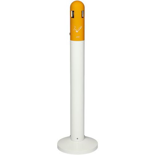 Aschenbecher auf Fuß „Zigarette“, weiß/orange - Probbax