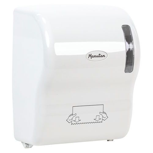 Papiertuchspender Autocut - Weiß - Manutan Expert