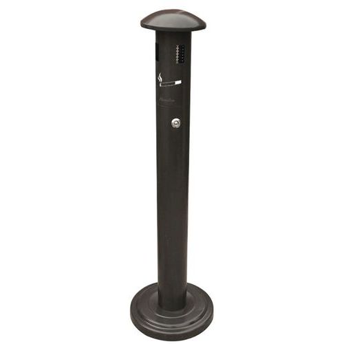 Cendrier colonne sur socle à poser - 11L - Manutan Cendrier colonne sur socle à poser - 11L - Manutan