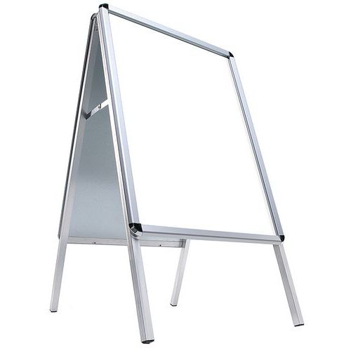 Plakatständer mit abgerundeten Ecken, Profilbreite 32 mm - Manutan Expert