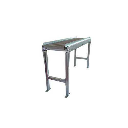 Convoyeur gravitaire à rouleaux pvc avec pieds et guides - Somefi Convoyeur gravitaire à rouleaux pvc avec pieds et guides - Somefi