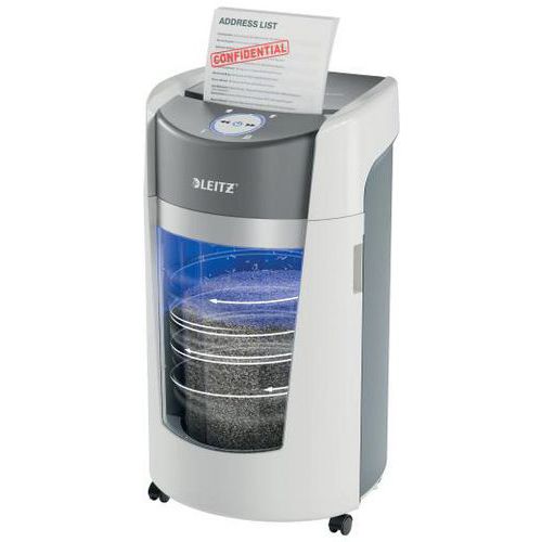 IQ OptiMax Office Aktenvernichter, Mikroschnitt, Sicherheitsstufe P5, 35 L - Leitz IQ OptiMax Office Aktenvernichter, Mikroschnitt, Sicherheitsstufe P5, 35 L - Leitz