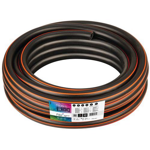 Tuyau d'arrosage Fitt profy noir - Longueur 25 ou 50 m - Fitt - Manutan