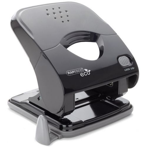 Locher X5, 2 Löcher, schwarz, 40 Blatt - Rapesco