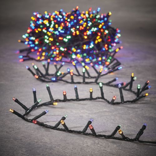 Lichterkette mit bunten Lichtern, 8 Funktionen und Timer