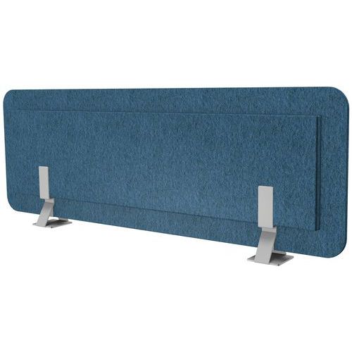 Schallschutzwand blau meliert + Halter für Anbauelement Schallschutzwand blau meliert + Halter für Anbauelement