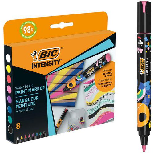Marqueur peinture Bic Intensity - Assortis Standard - Bic