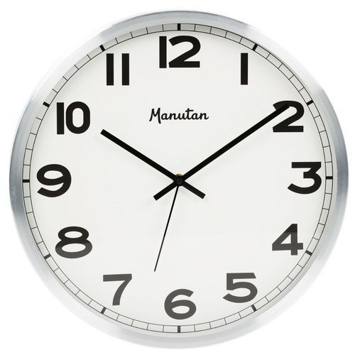 Horloge analogique murale à quartz Ø 40 cm - Manutan Expert