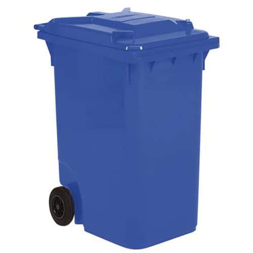 Poubelle tri selectif 360 litres, poubelle bleue pour le verre